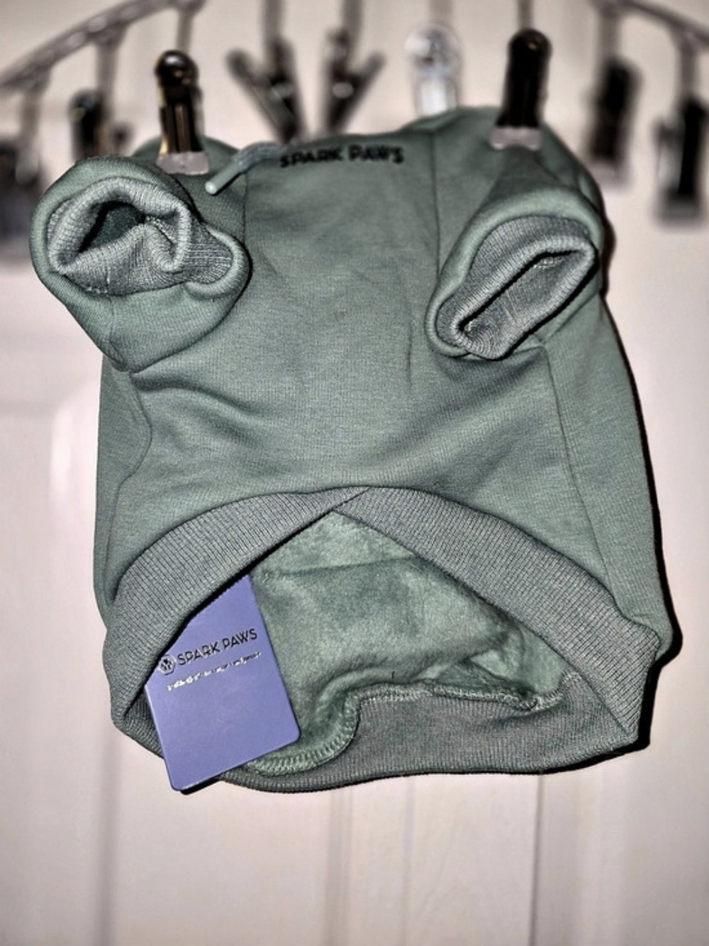 Spark Paws Essential Dog Hoodie Green Medium